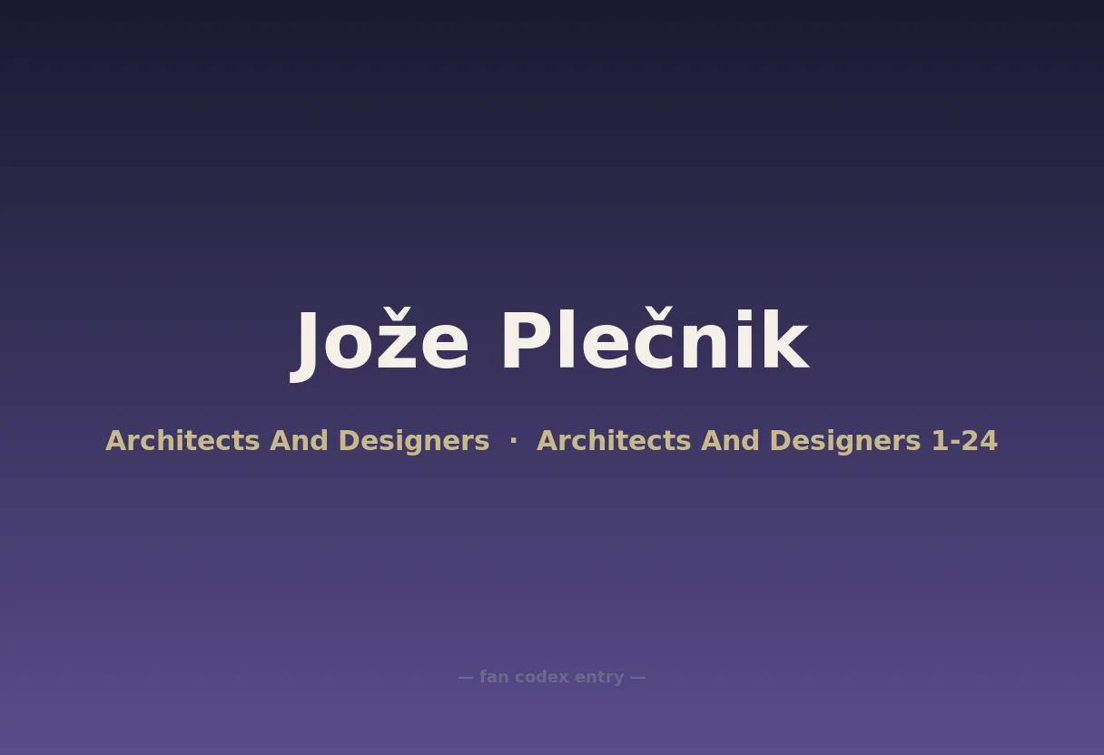 Jože Plečnik