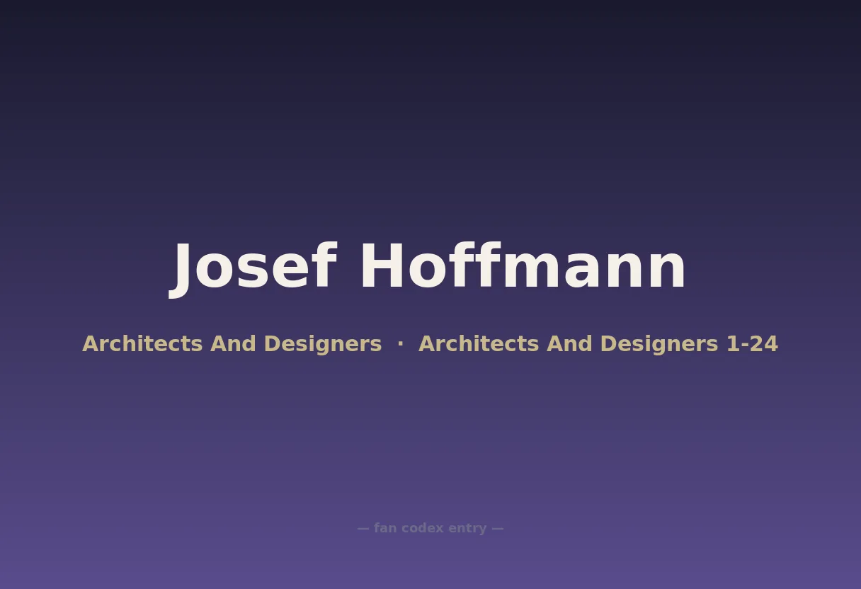 Josef Hoffmann