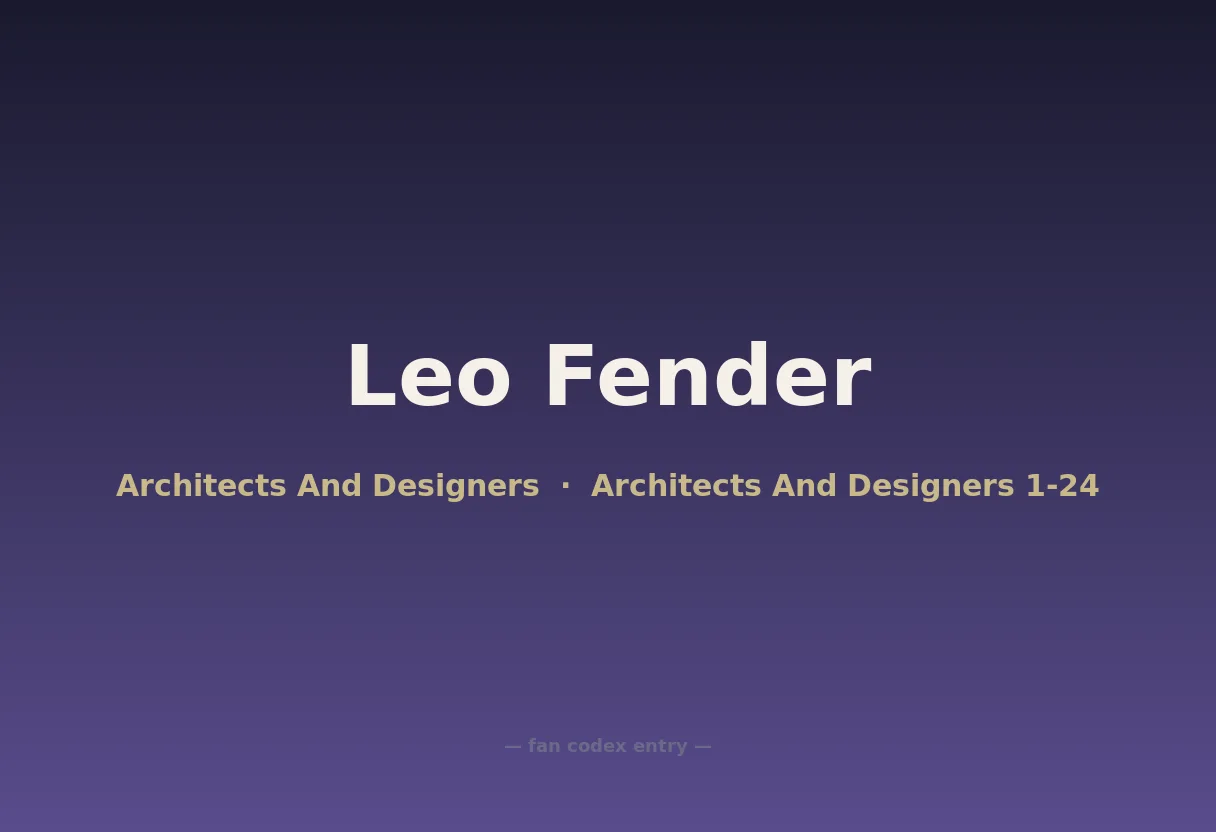 Leo Fender