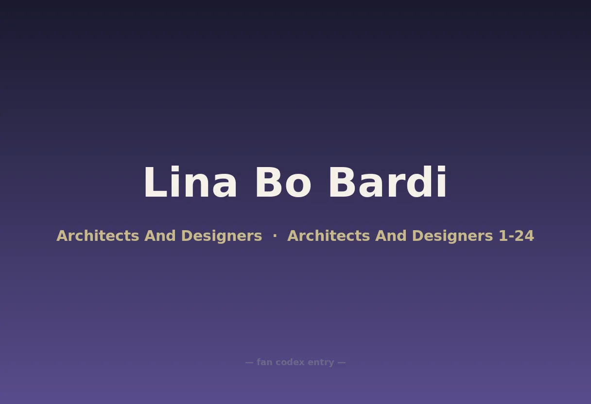 Lina Bo Bardi
