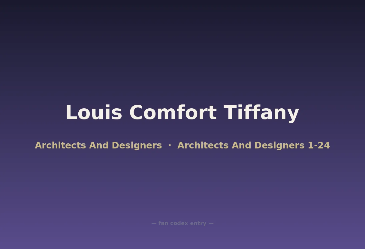 Louis Comfort Tiffany