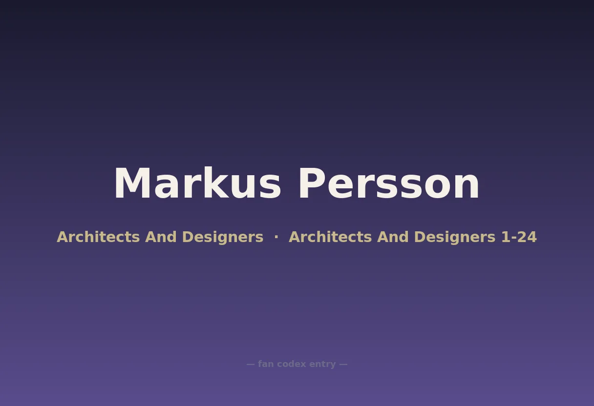 Markus Persson