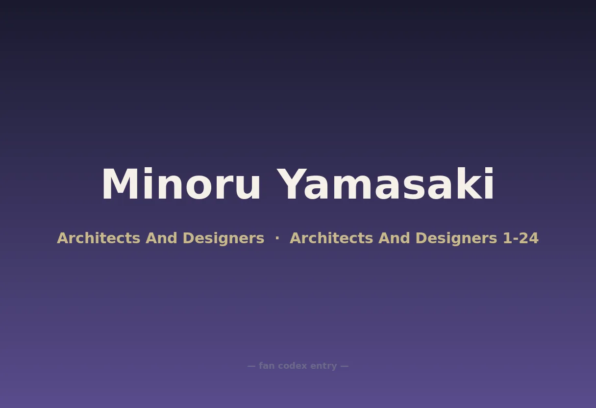 Minoru Yamasaki