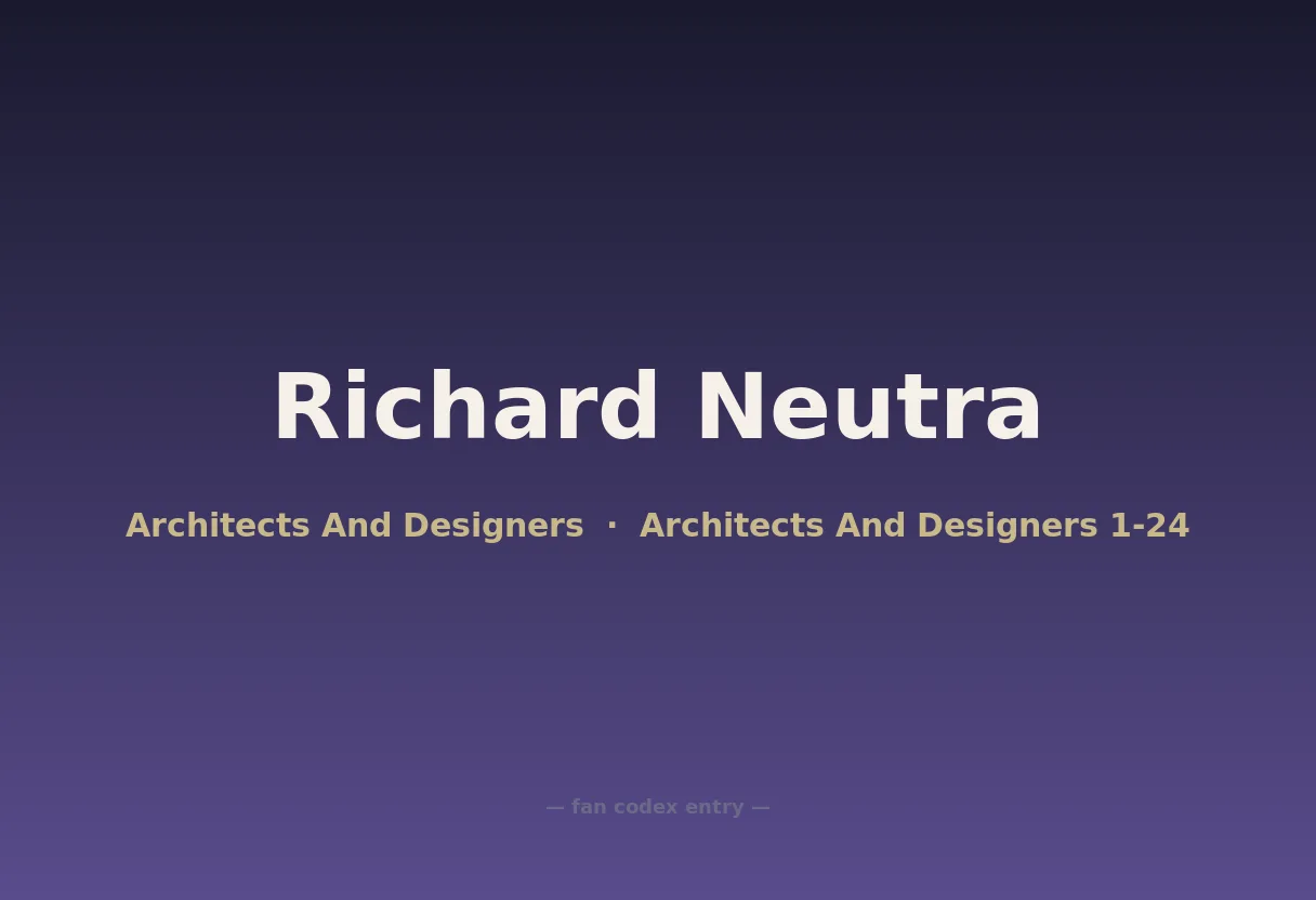 Richard Neutra